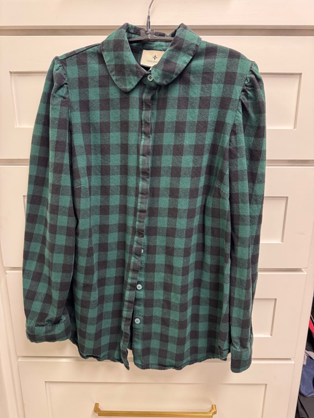 Tuckernuck Green and Black Plaid Shirt